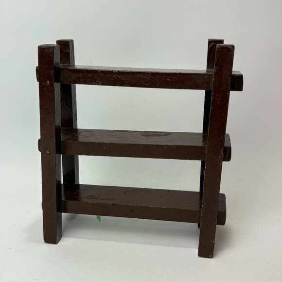 Primitive Vintage Antique Dollhouse Furniture Toy Shelf - Miniature (unstable) - Picture 4 of 6